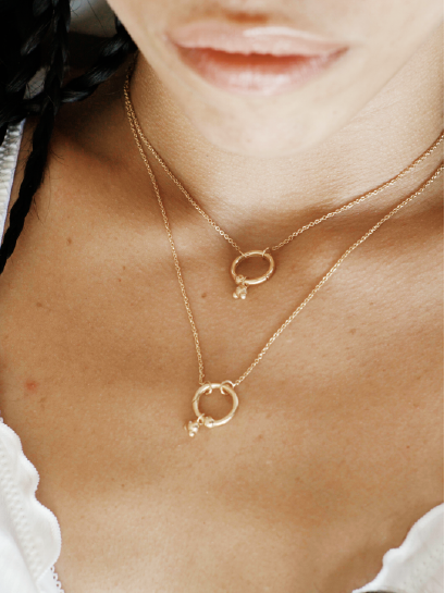 Gold Mimosa Necklace