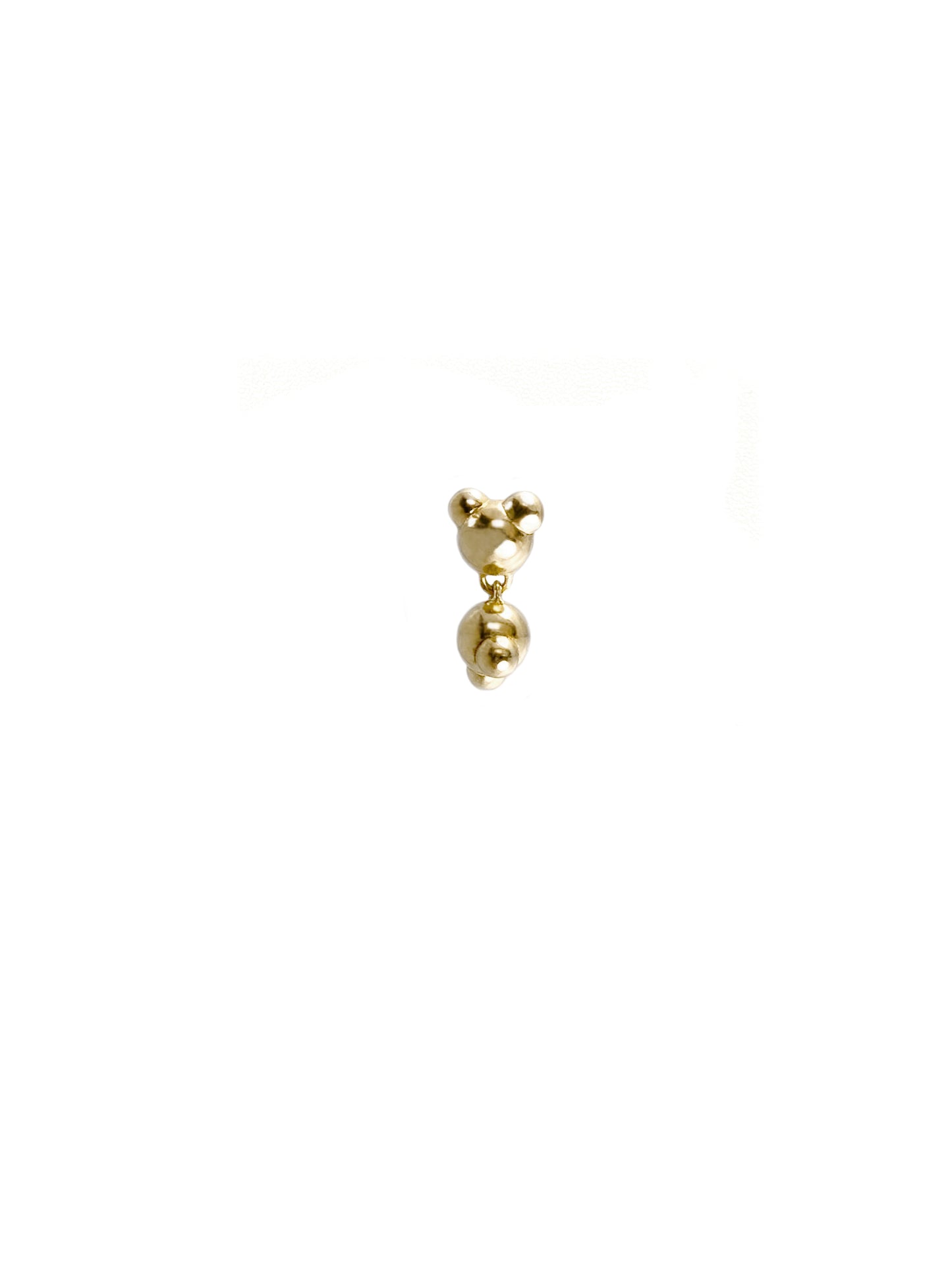 Gold Mimosa Mono Earring